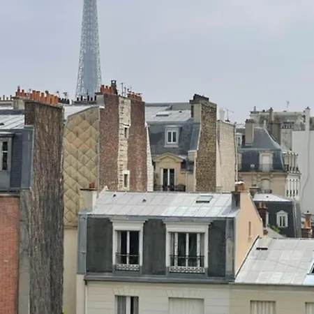 Apartment Calme Avec Vue Toits De Et Tour Eiffel
